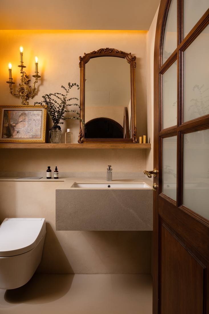 The powder room at 57 Flora Drive